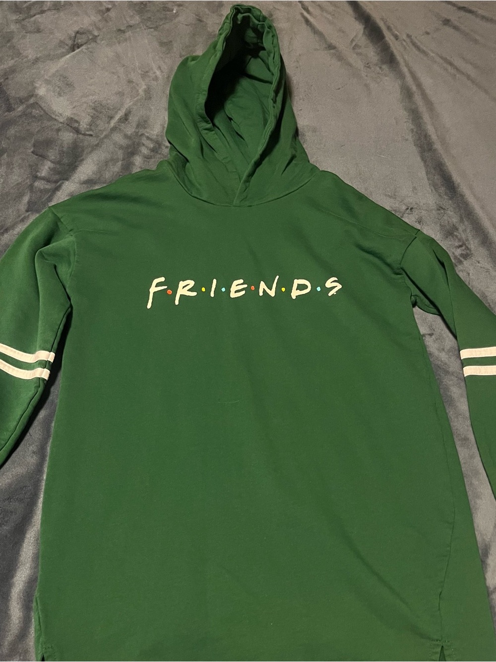 FRIENDS Green Pullover Hoodie with Script Logo